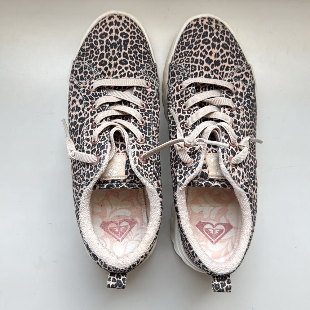 Leopard Print Platform Sneakers - image 2